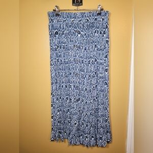 Vintage VTG Orvis Pleated Accordion Maxi Skirt sz M